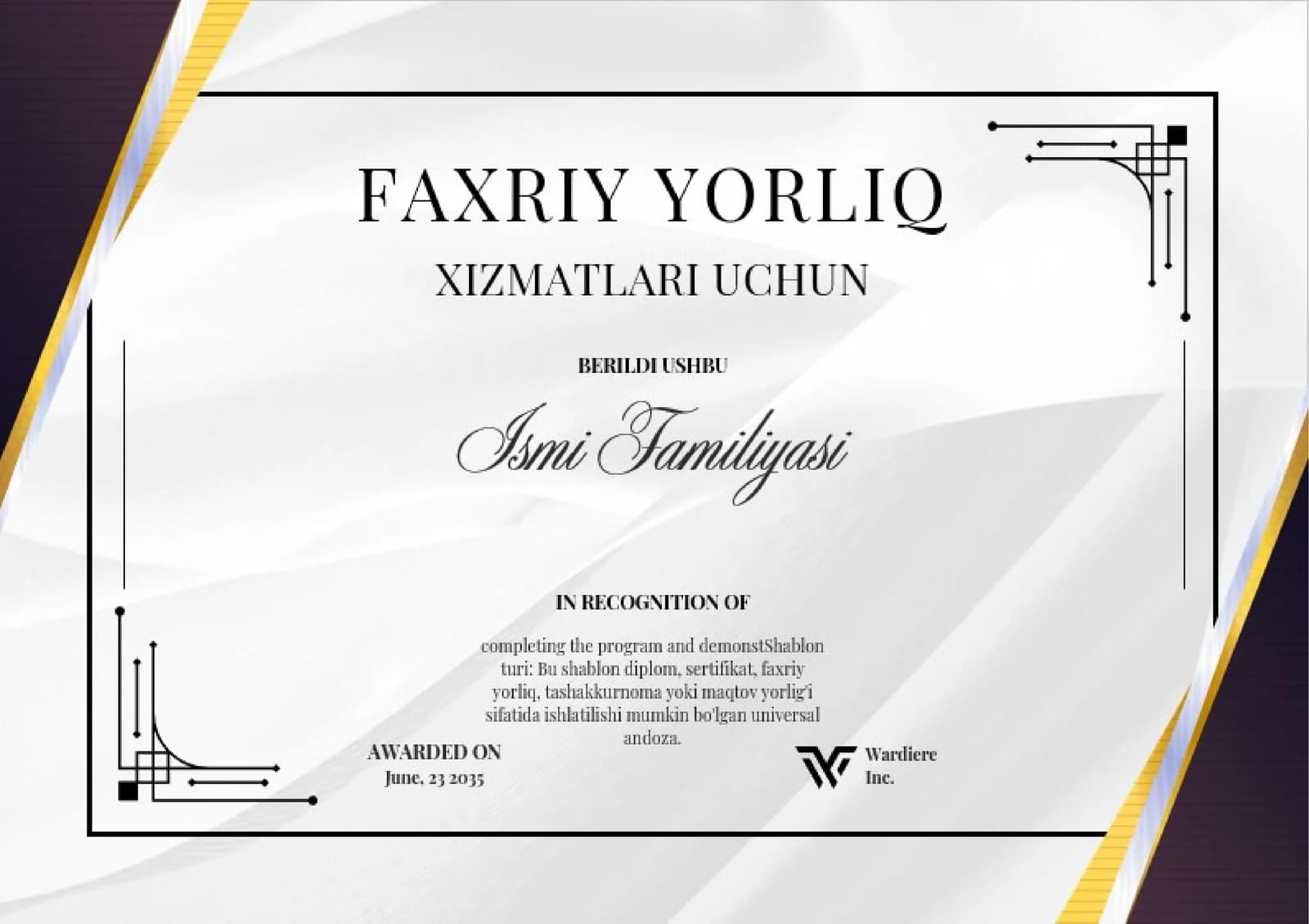 FAXRIY YORLIQ