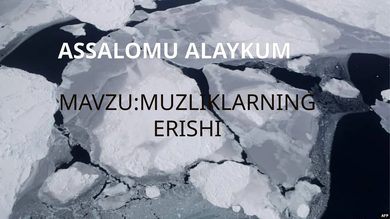 MUZLIKLARNING ERISHI