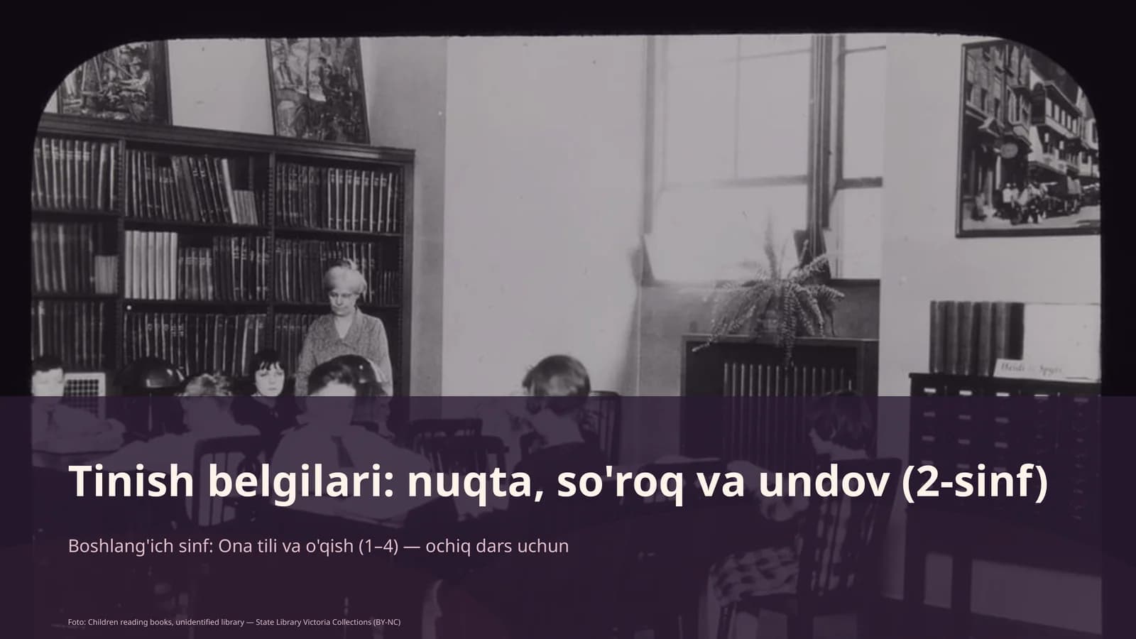 Tinish belgilari: nuqta, so'roq va undov (2-sinf)