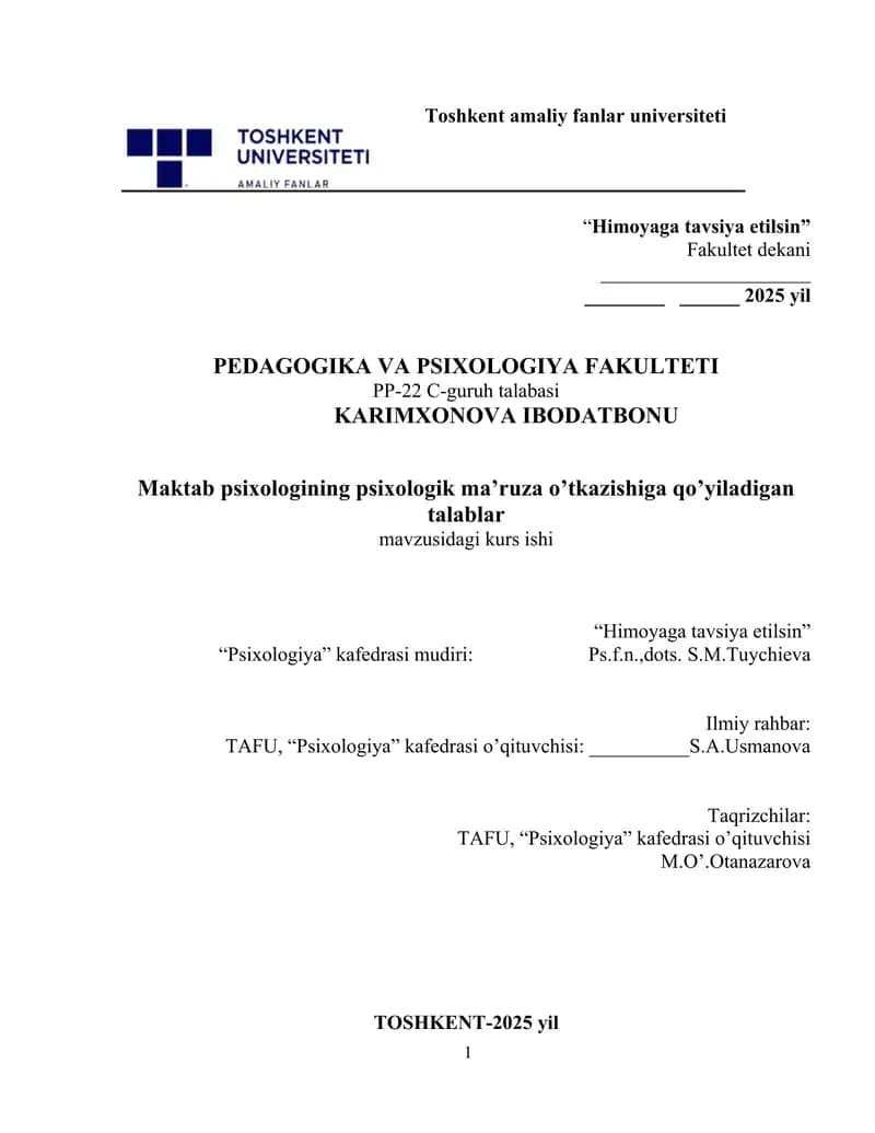 Maktab Psixologiyasi