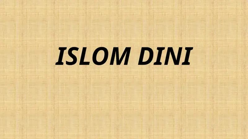 ISLOM DINI