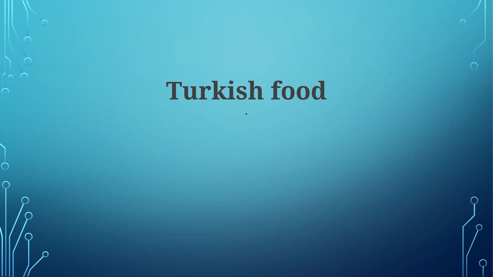 Turkish food