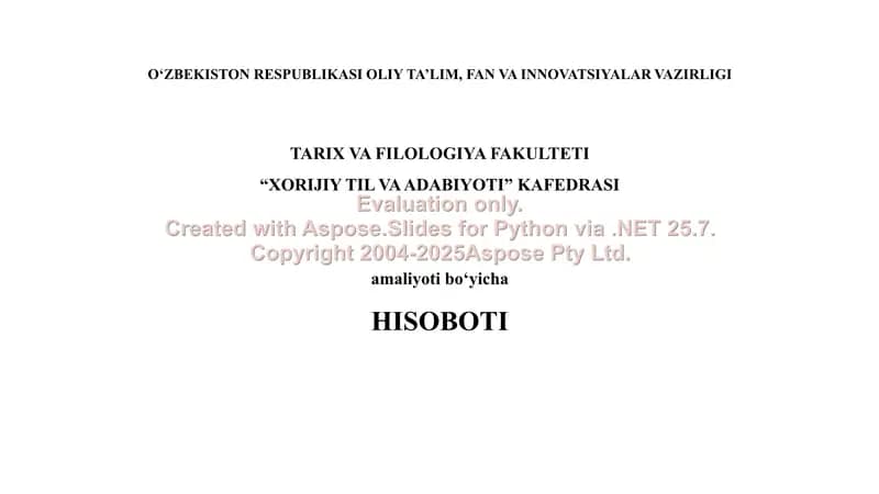 HISOBOTI