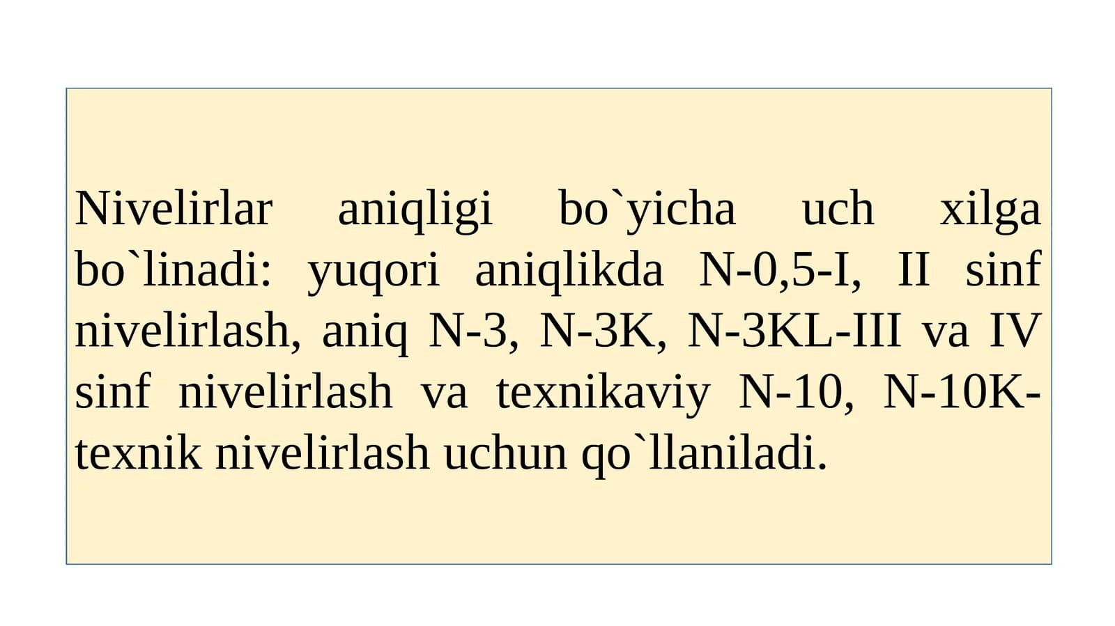 Texnik nivelirlash