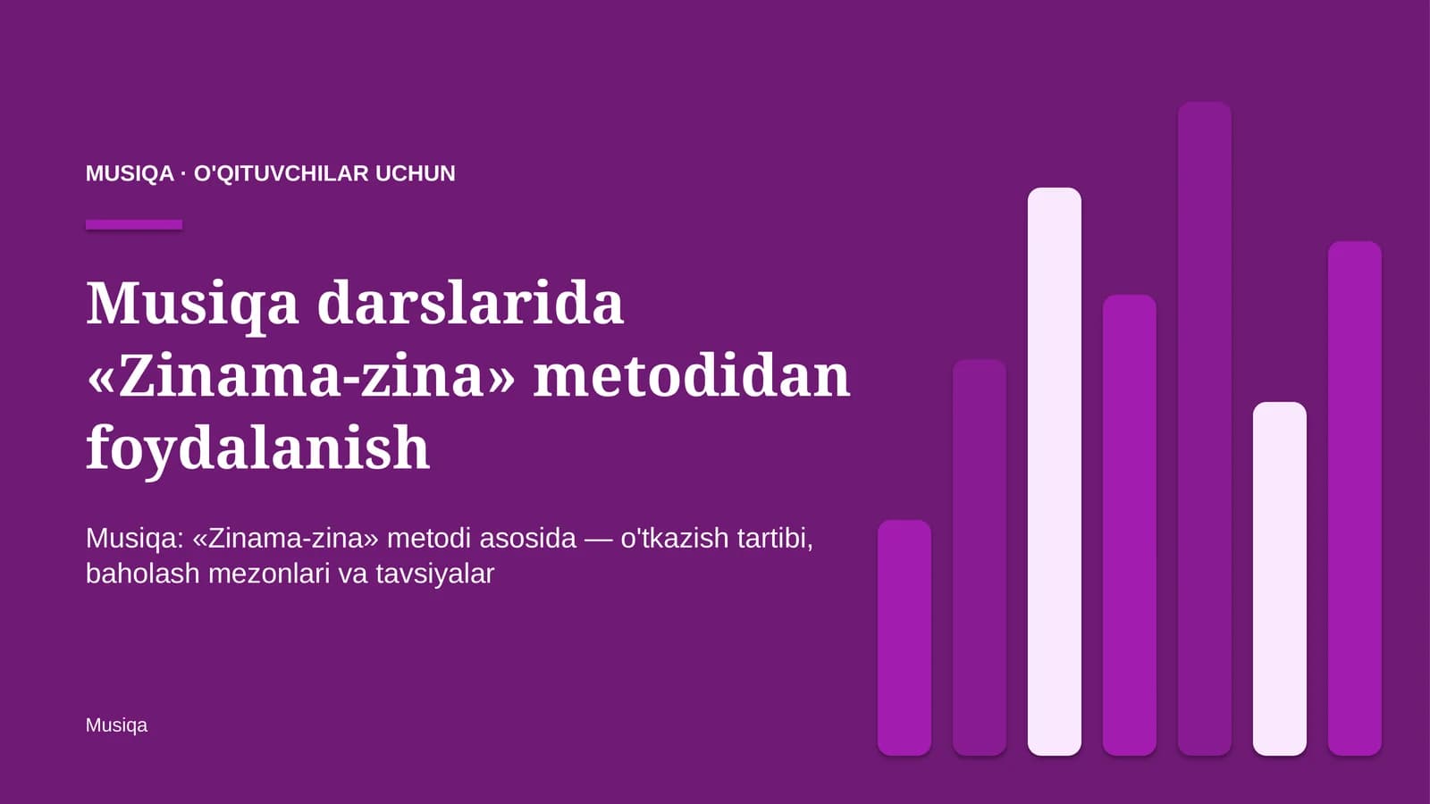 musiqa darslarida zinama zina metodidan foydalanish 8157
