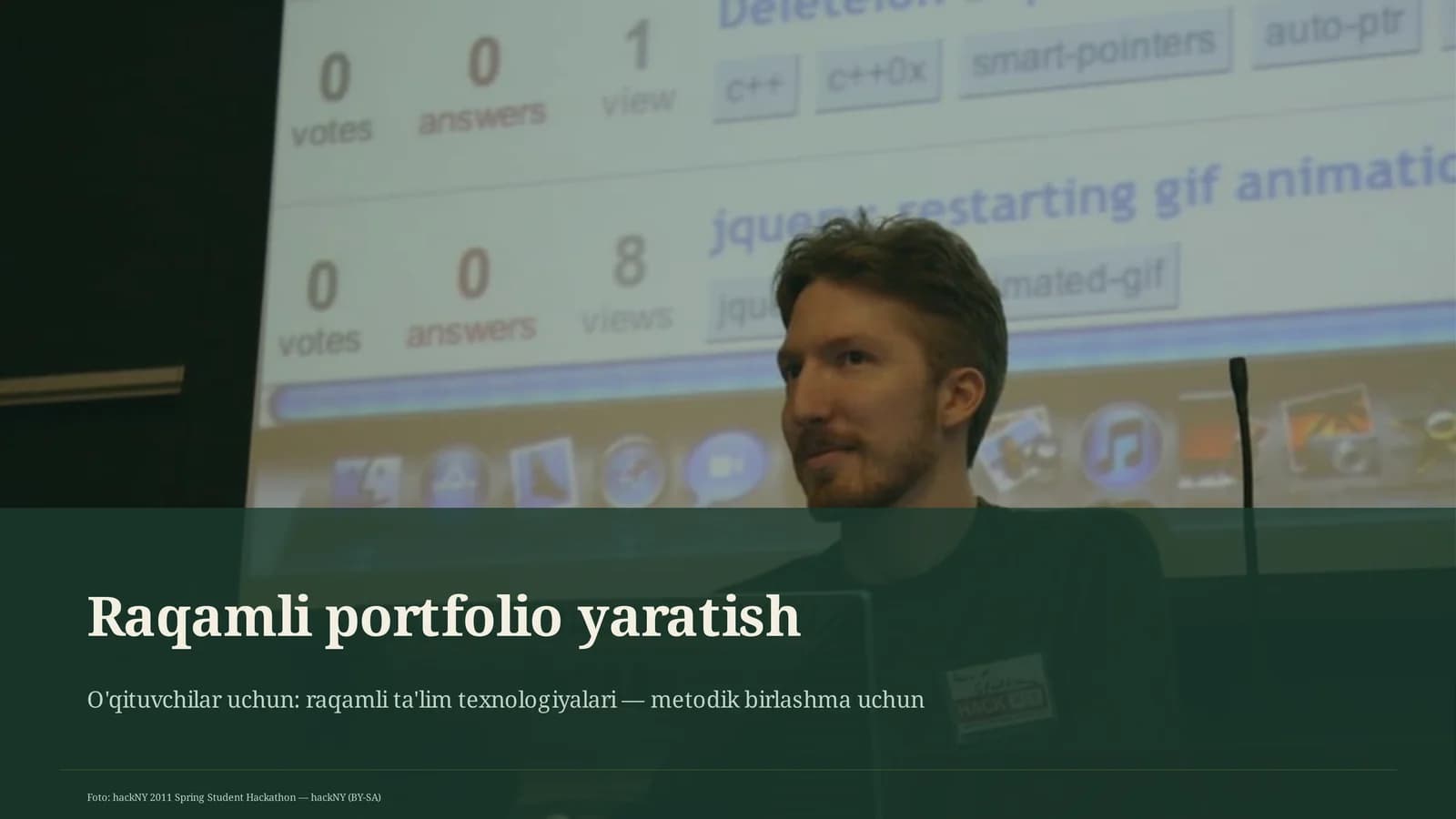 Raqamli portfolio yaratish