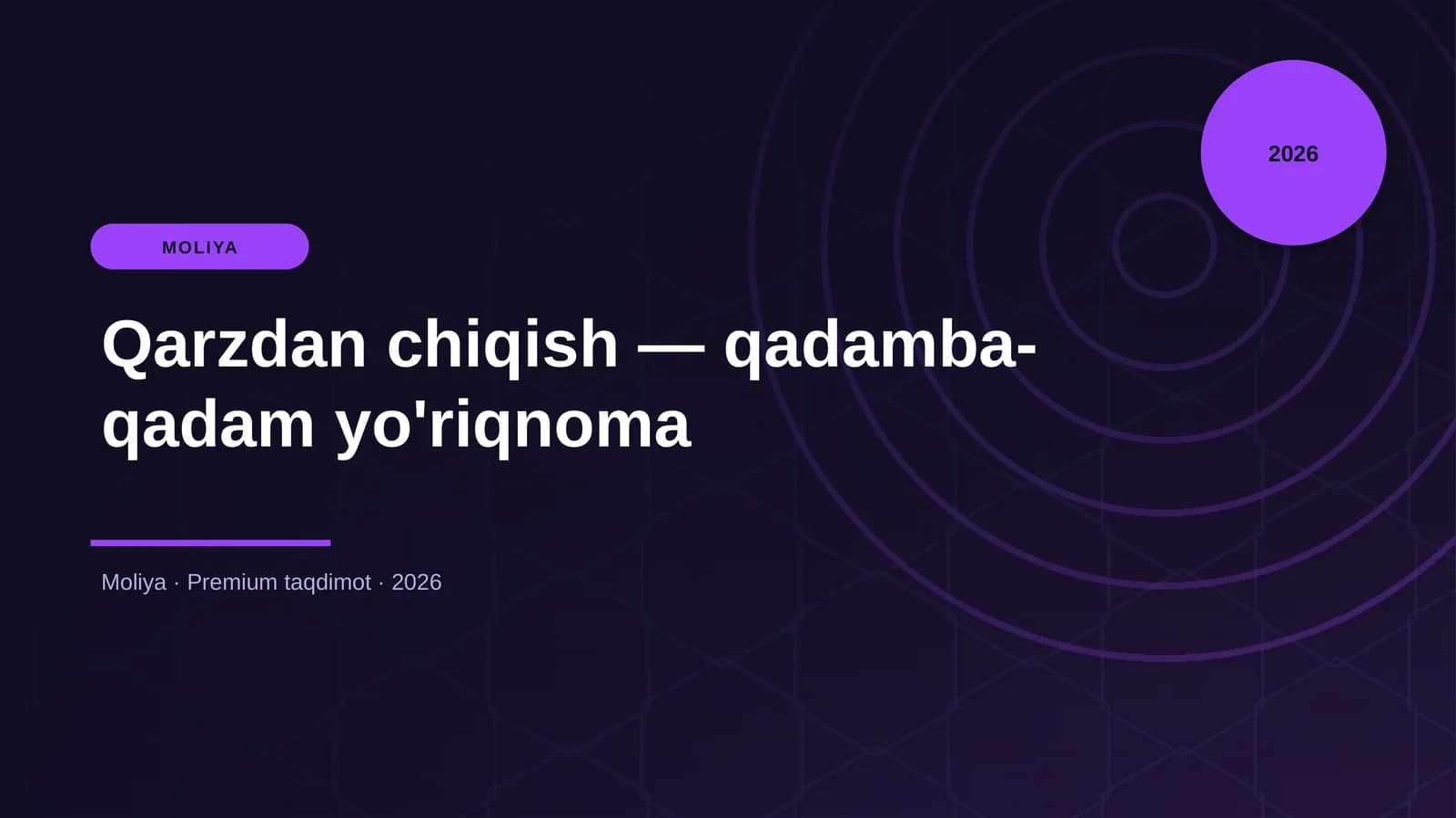 Qarzdan chiqish — qadamba-qadam yo'riqnoma