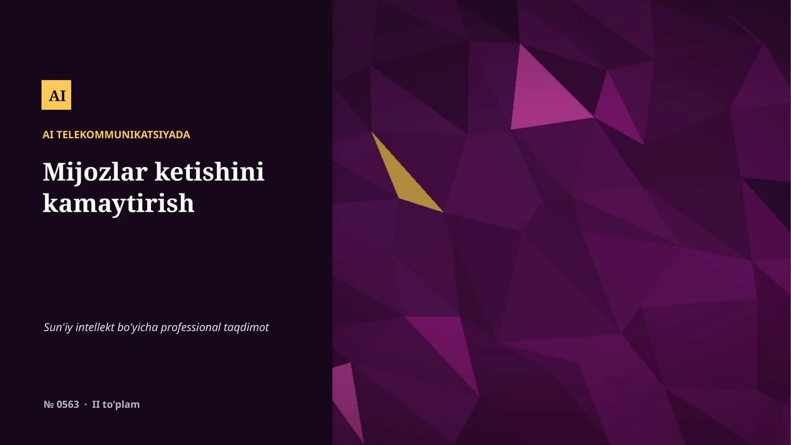 AI TELEKOMMUNIKATSIYADA