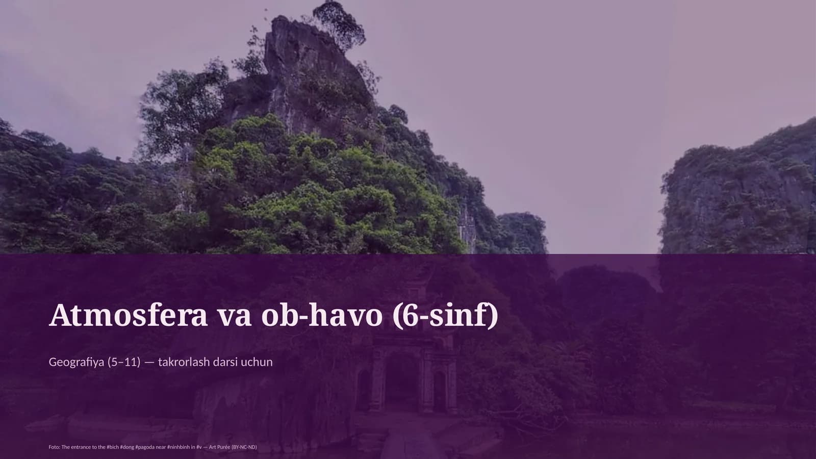 Atmosfera va ob-havo (6-sinf)