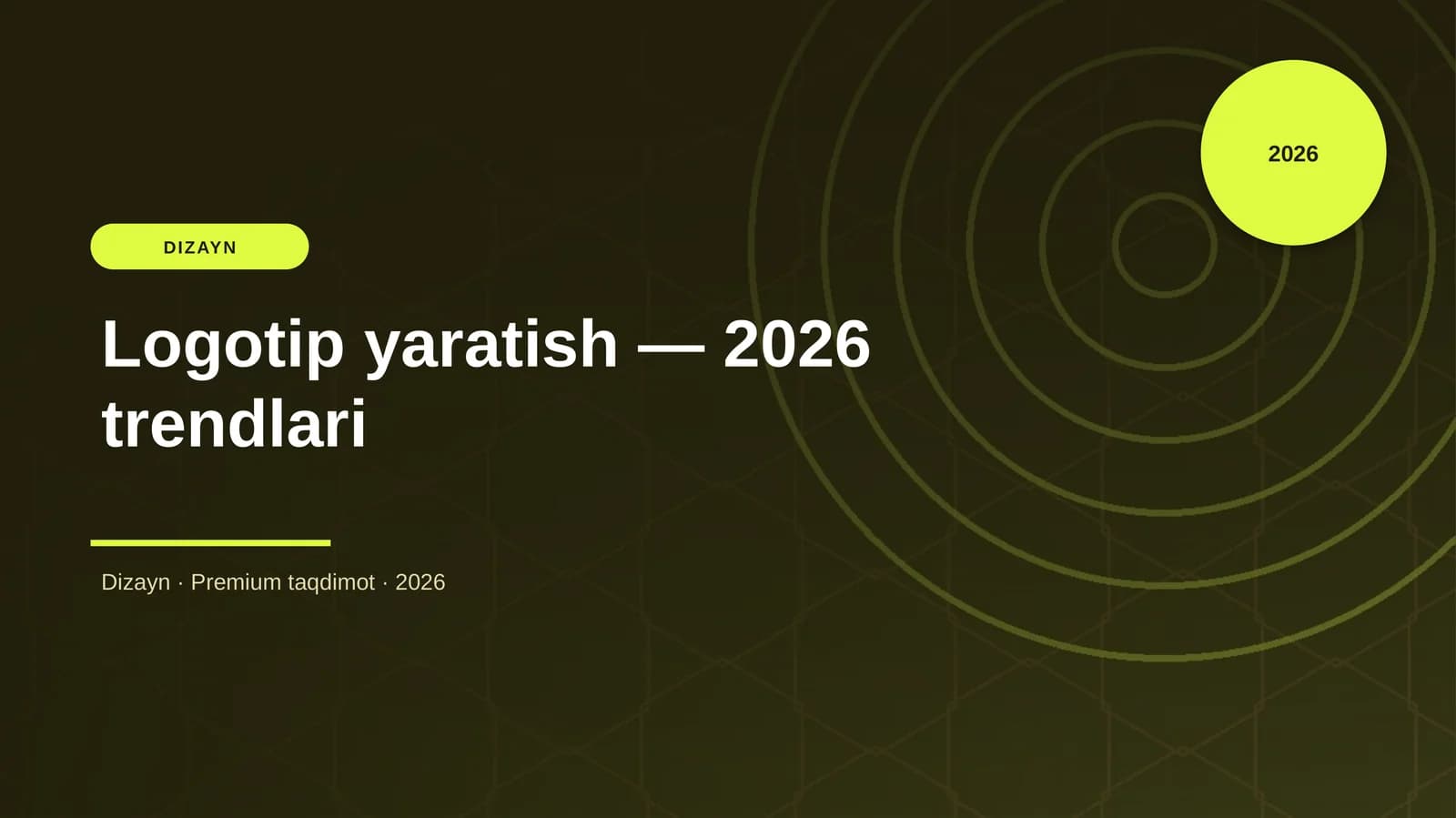 Logotip yaratish — 2026 trendlari
