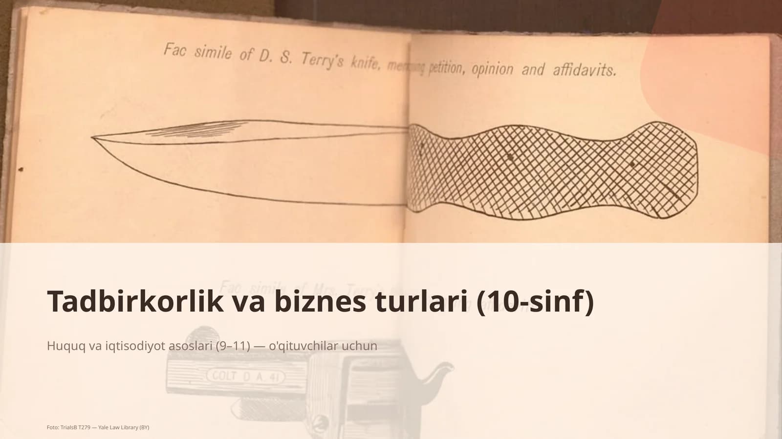Tadbirkorlik va biznes turlari (10-sinf)