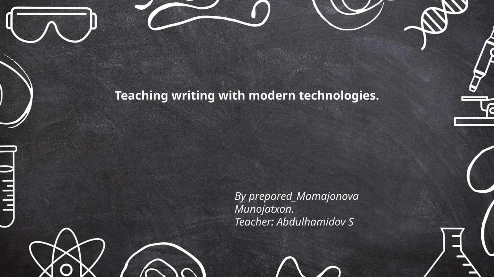 Teaching writing with modern technologies