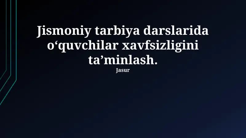 Xavfsizlik protokollari va jarohatlarning oldini olish strategiyalari