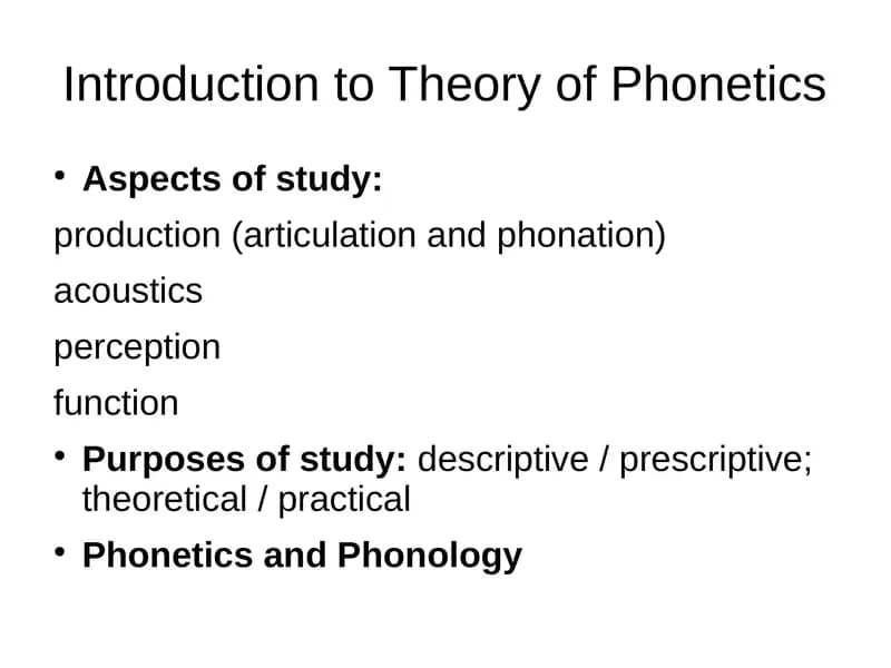 phonetics in English