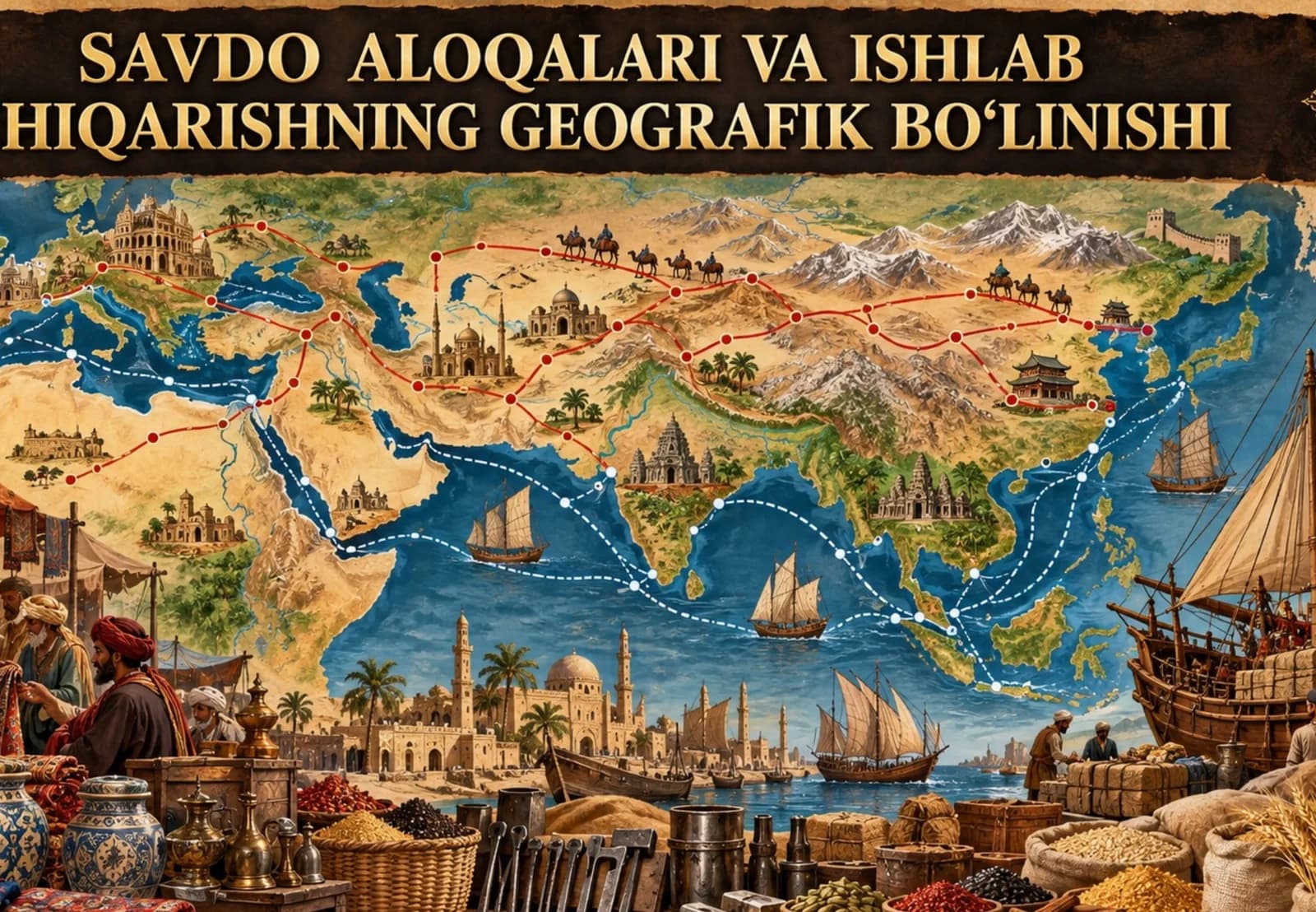 Savdo aloqalari va ishlab chiqarishning geografik bo'linishi.