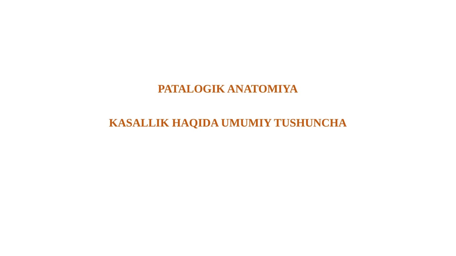 kasallik haqida