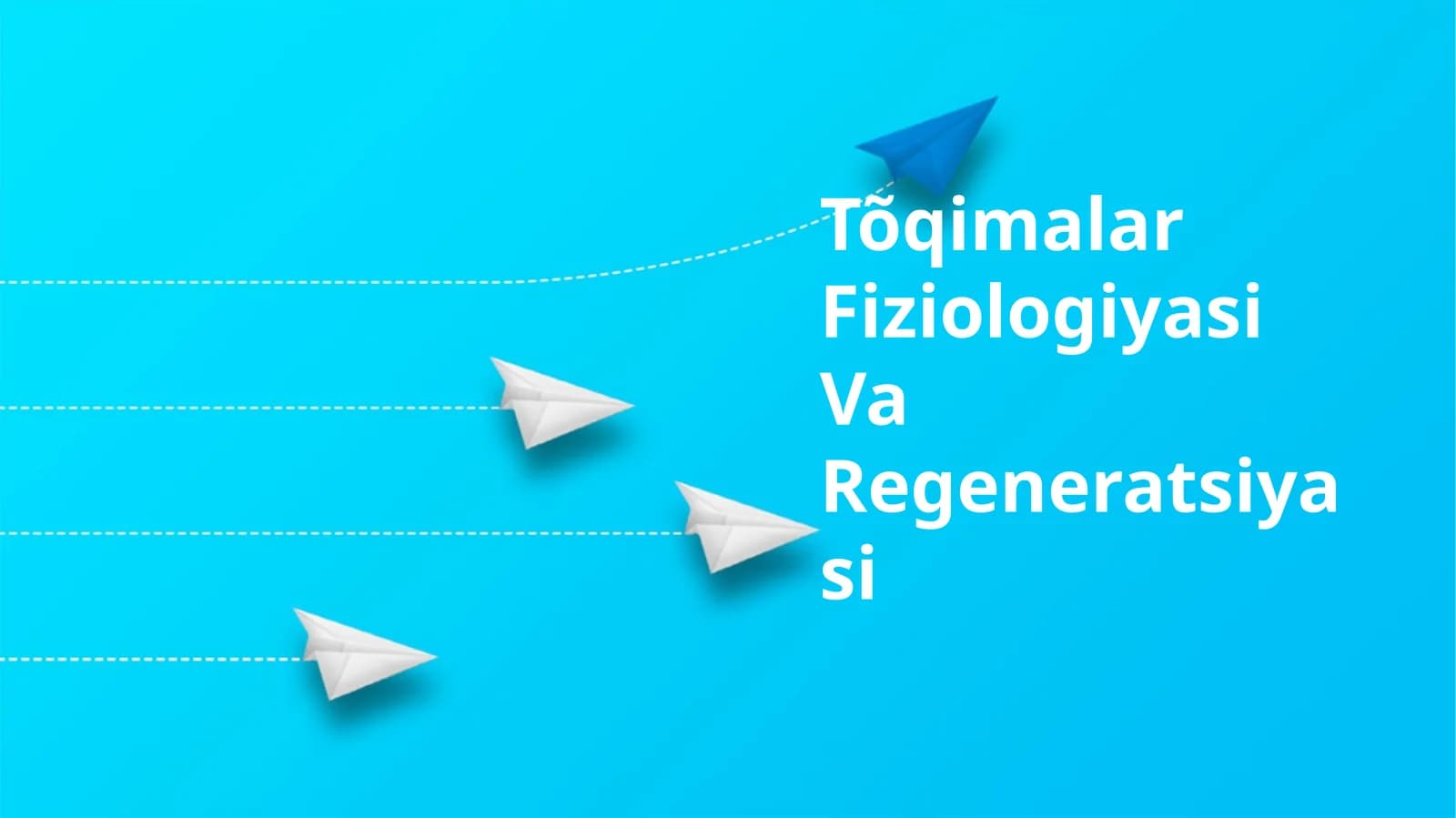 Tõqimalar Fiziologiyasi Va Regeneratsiyasi