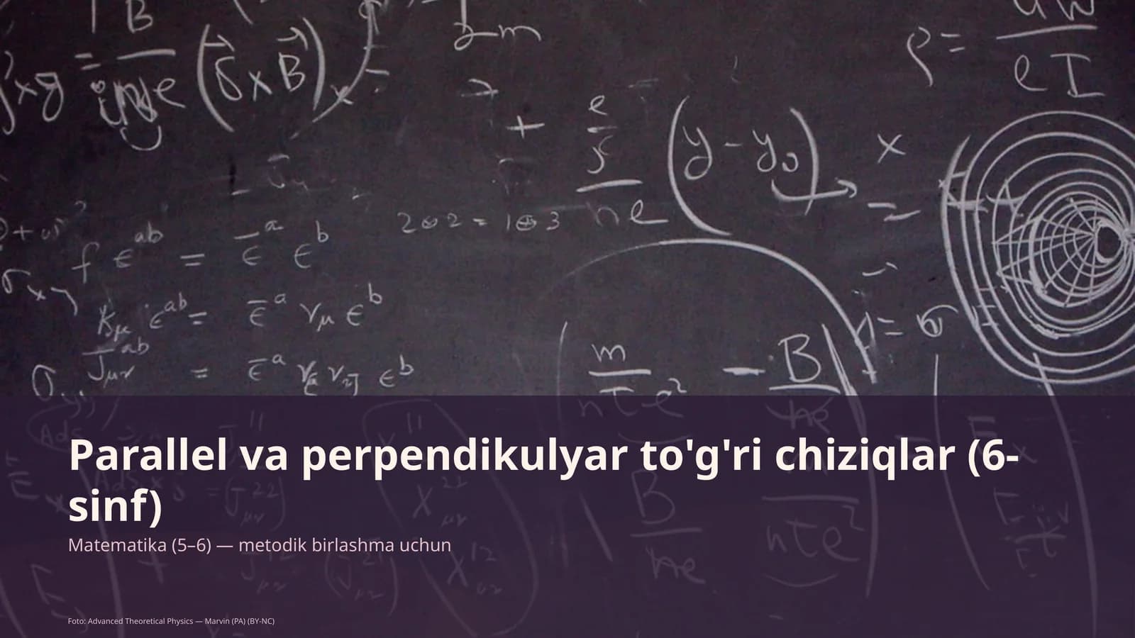 Parallel va perpendikulyar to'g'ri chiziqlar (6-sinf)