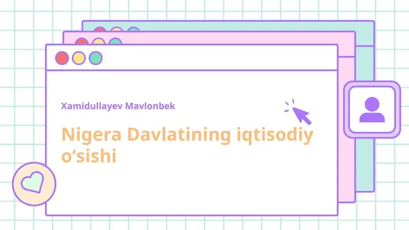 Nigeriya Davlatining iqtisodiy oʻsishi