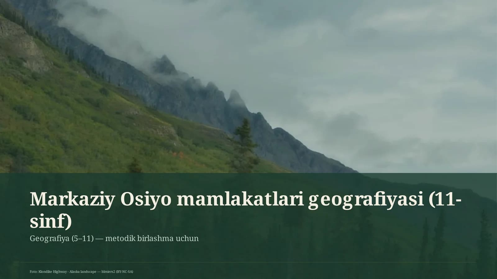 Markaziy Osiyo mamlakatlari geografiyasi (11-sinf)