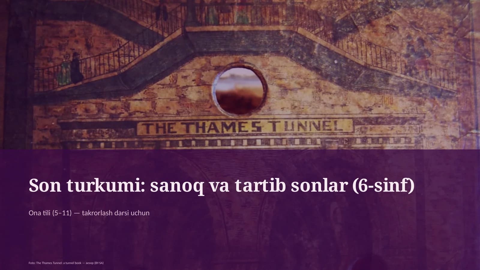 Son turkumi: sanoq va tartib sonlar (6-sinf)