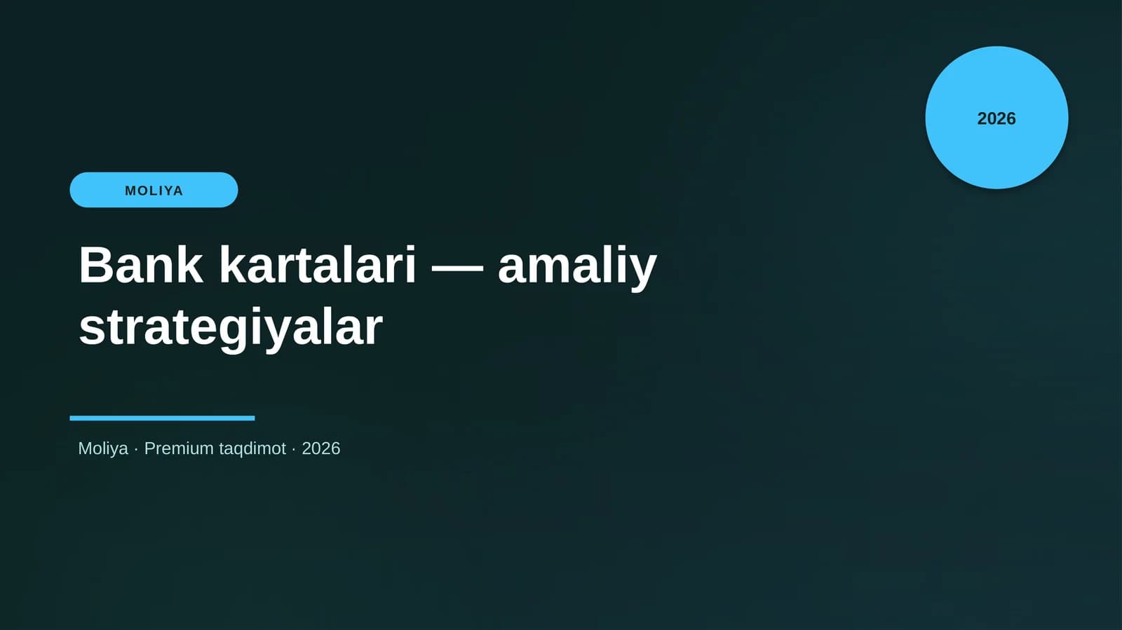 Bank kartalari — amaliy strategiyalar