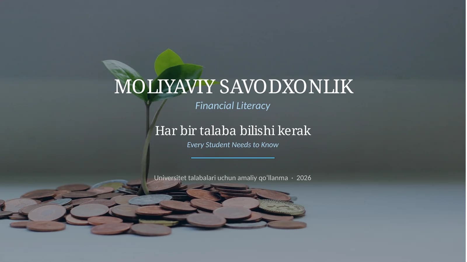 MOLIYAVIY SAVODXONLIK, Financial Literacy