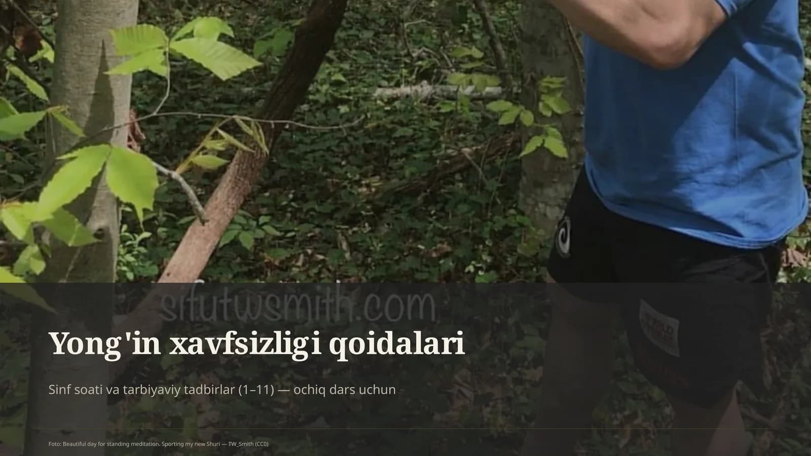 Yong'in xavfsizligi qoidalari