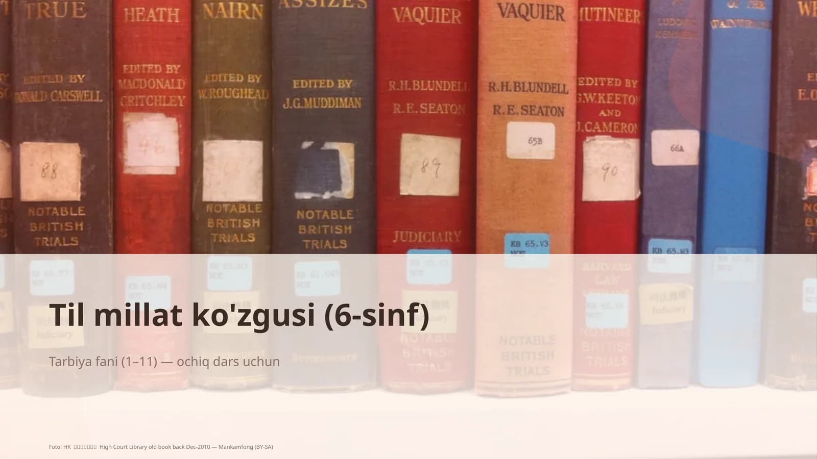 Til millat ko'zgusi (6-sinf)