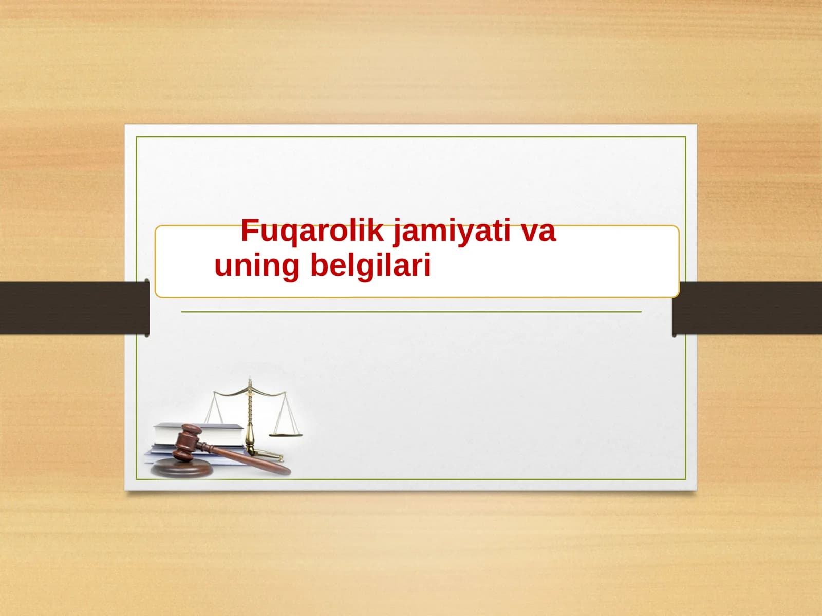 Fuqarolik jamiyati va uning belgilari