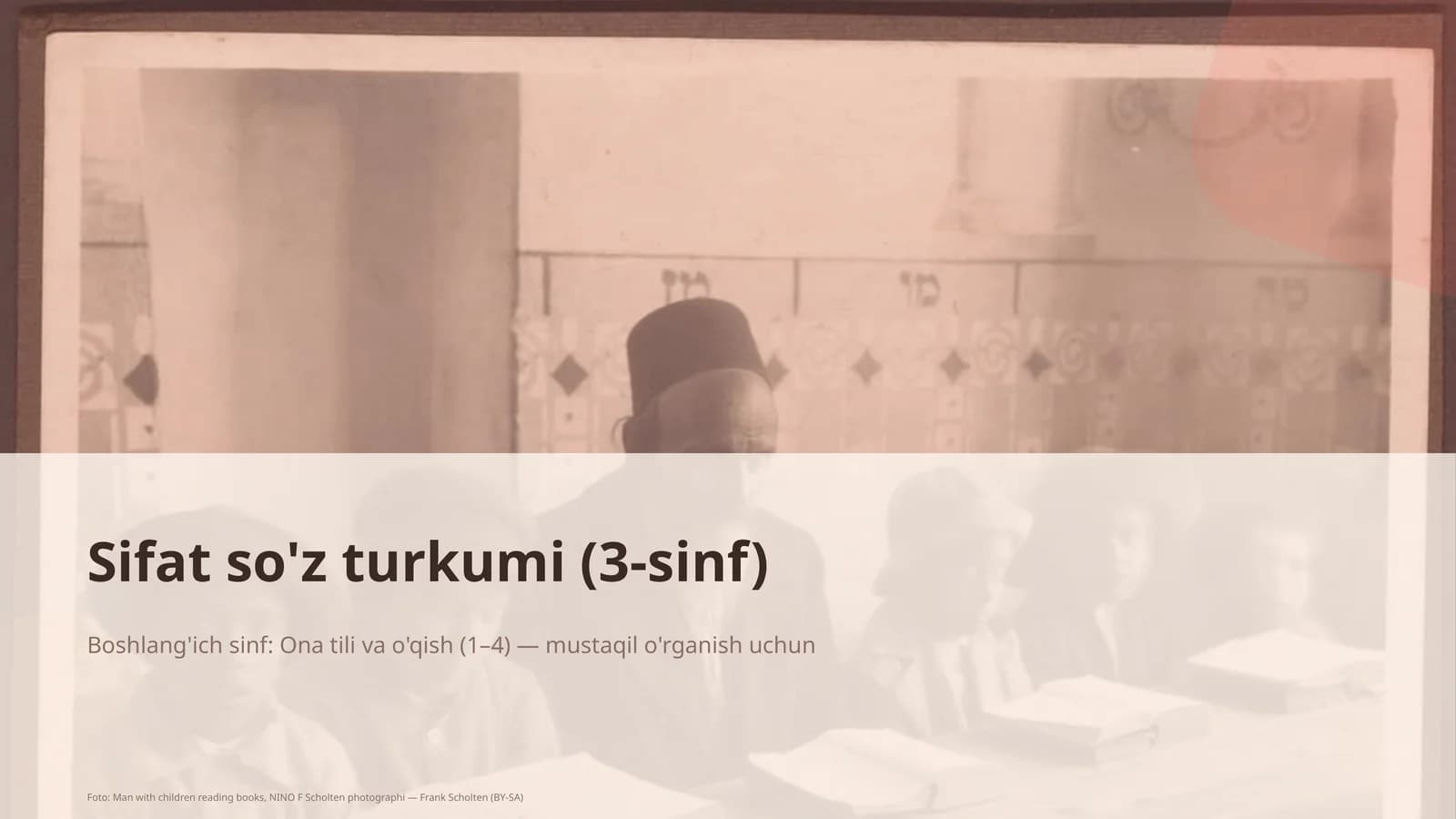 Sifat so'z turkumi (3-sinf)
