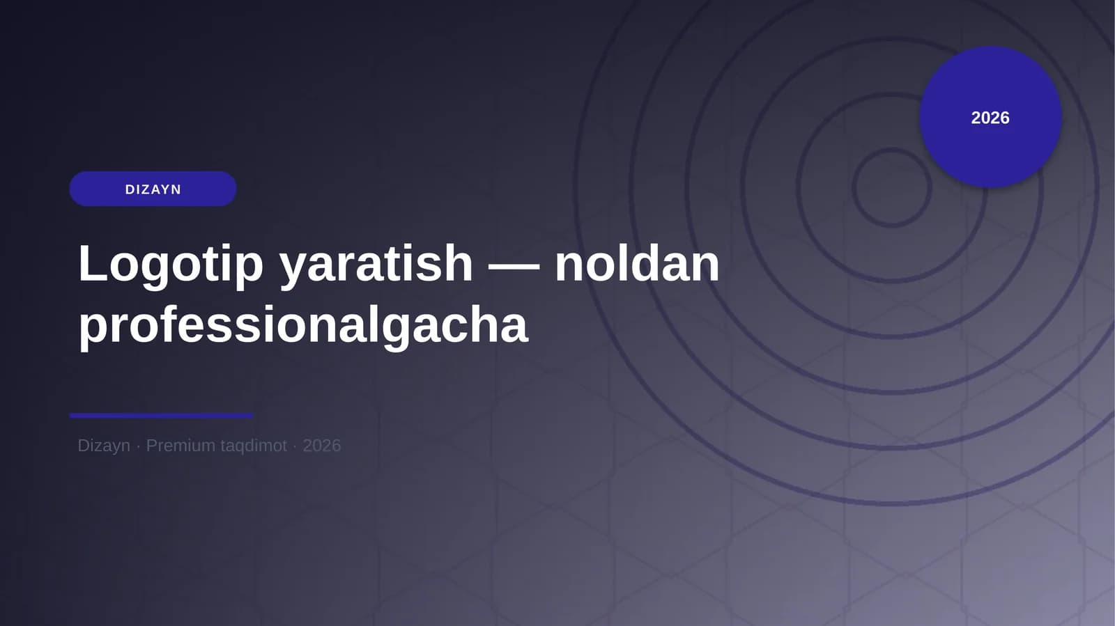 Logotip yaratish — noldan professionalgacha