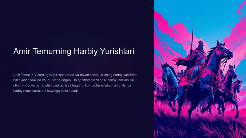 Amir Temurning Harbiy Yurishlari
