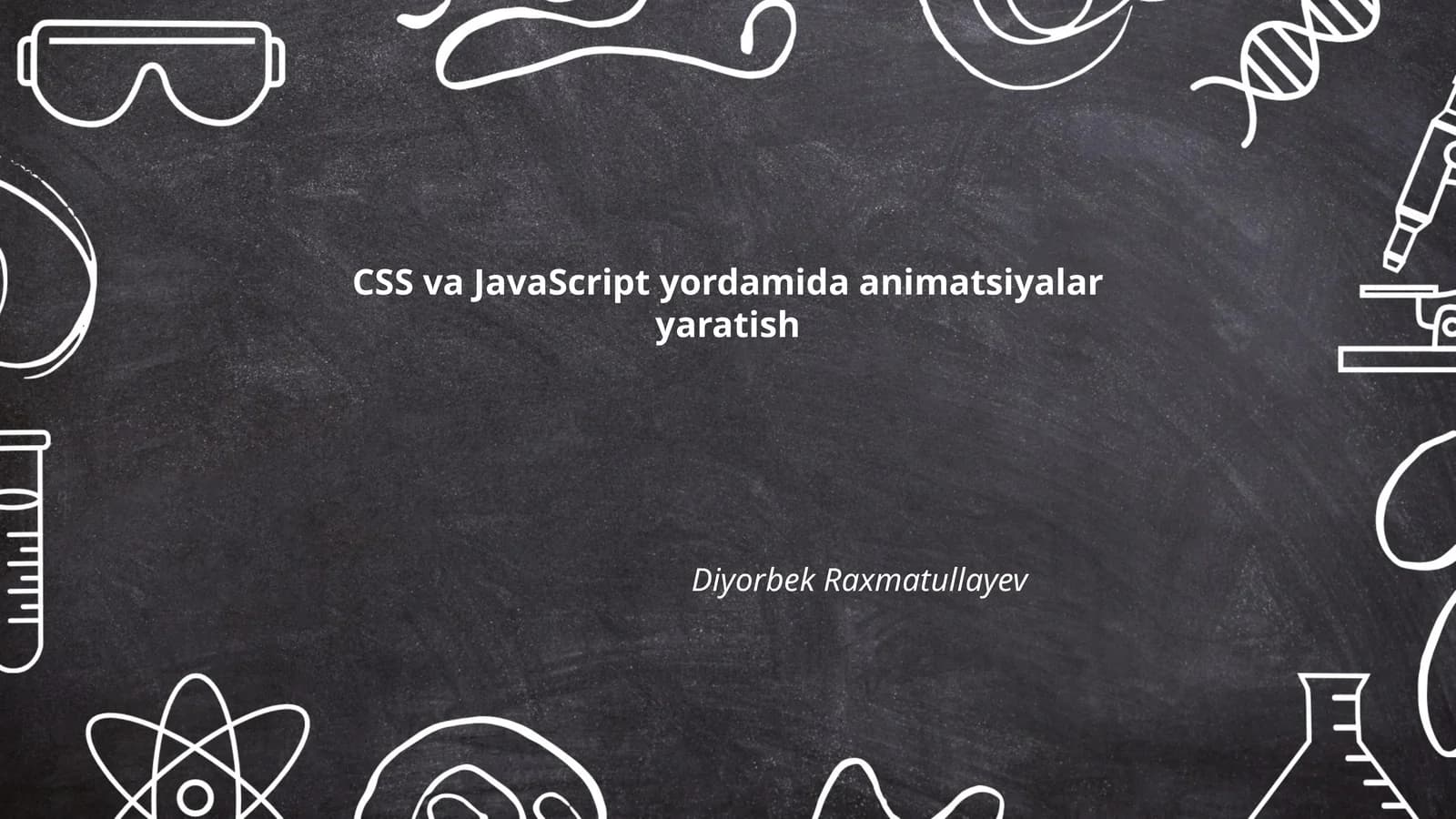 CSS va JavaScript yordamida animatsiyalar yaratish