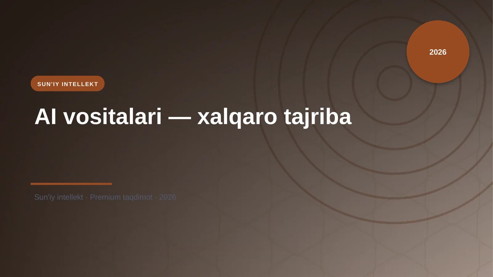 AI vositalari — xalqaro tajriba