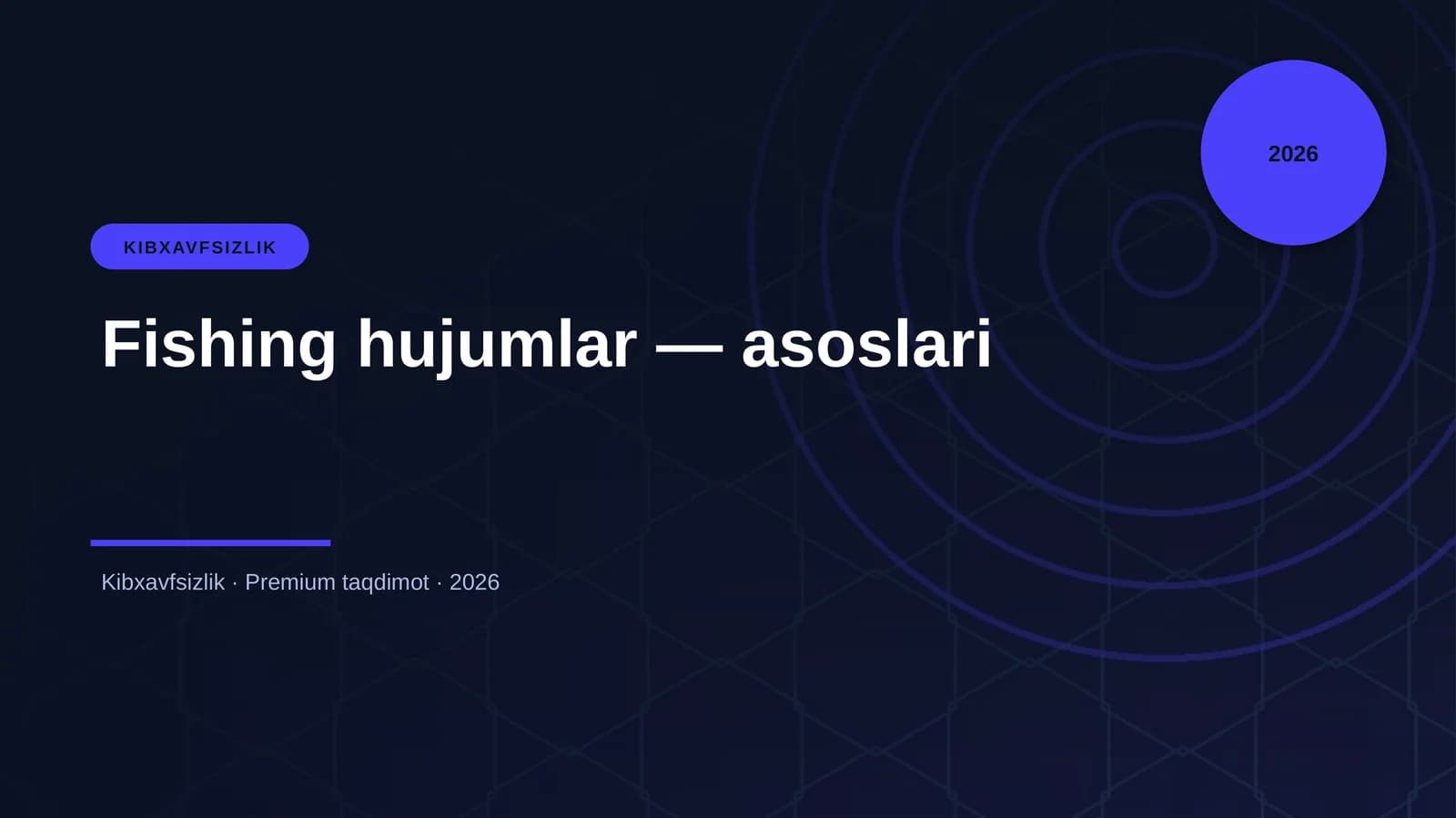 Fishing hujumlar — asoslari