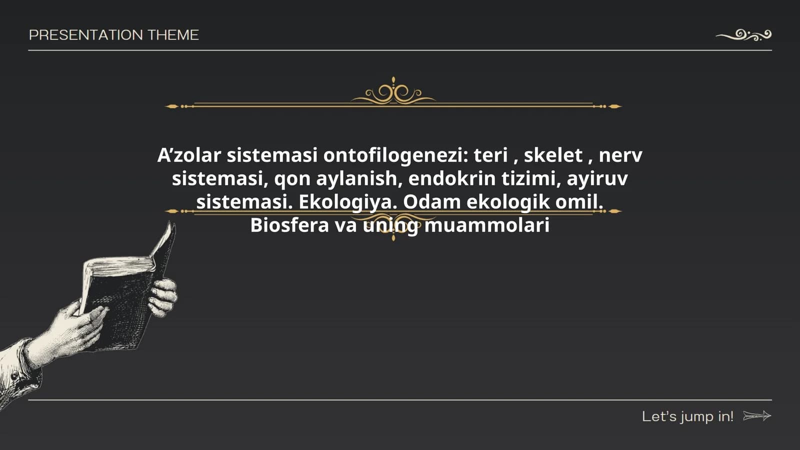A’zolar sistemasi ontofilogenezi