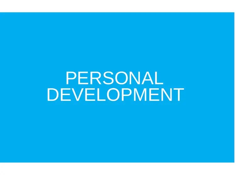 Personal Development