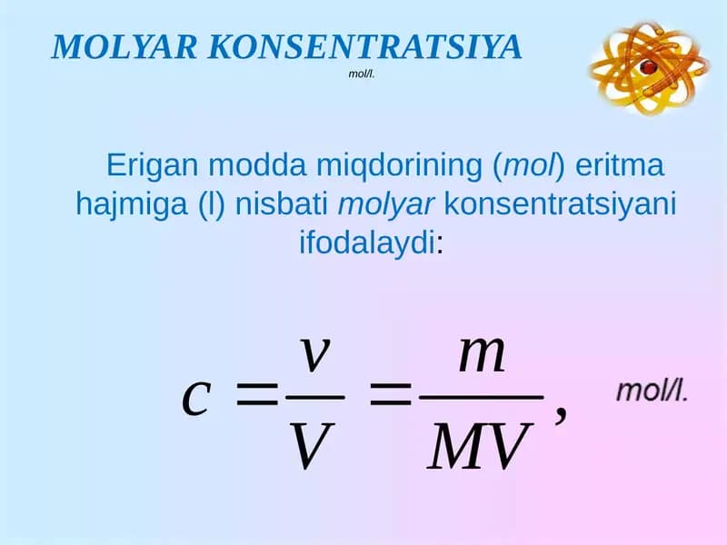 MOLYAR KONSENTRATSIYA