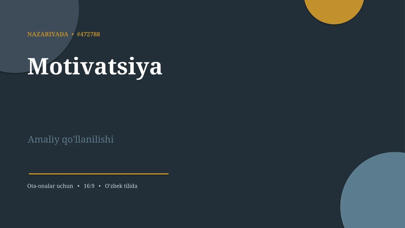 Motivatsiya