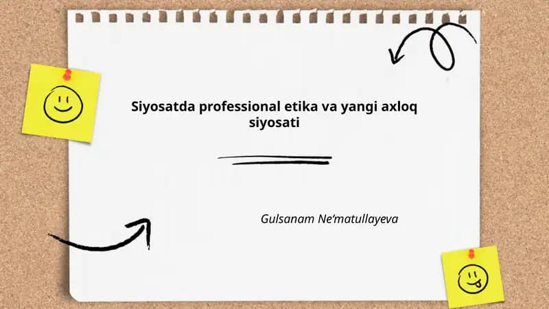 Siyosatda professional etika va yangi axloq siyosati