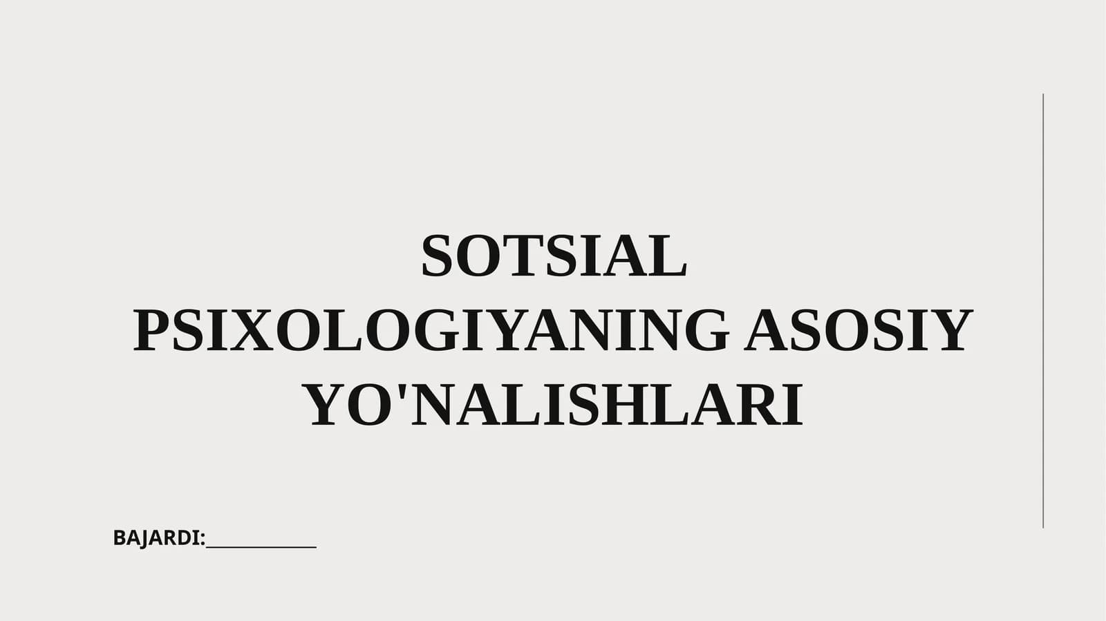 Sotsial Psixologiyada ta'sir