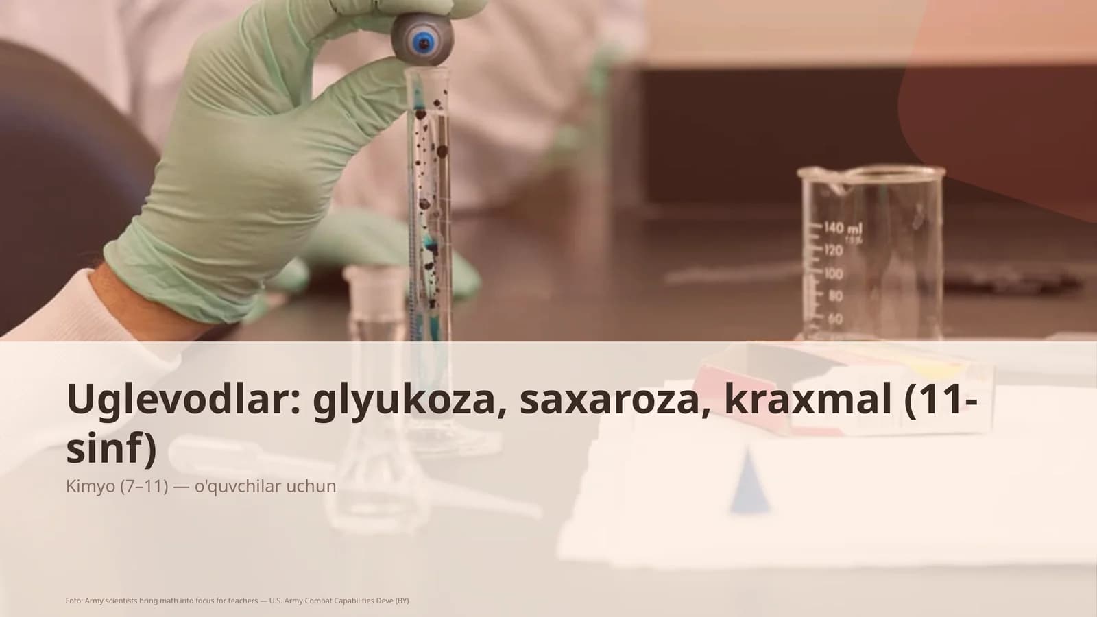 Uglevodlar: glyukoza, saxaroza, kraxmal (11-sinf)