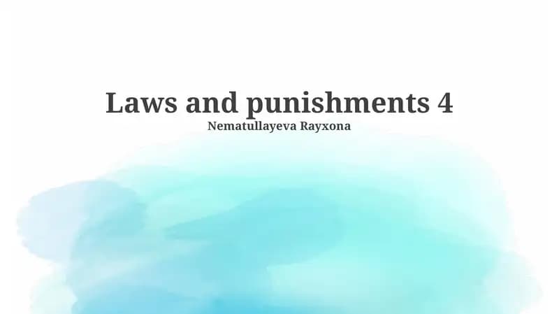 Foundations of Law and Justice
