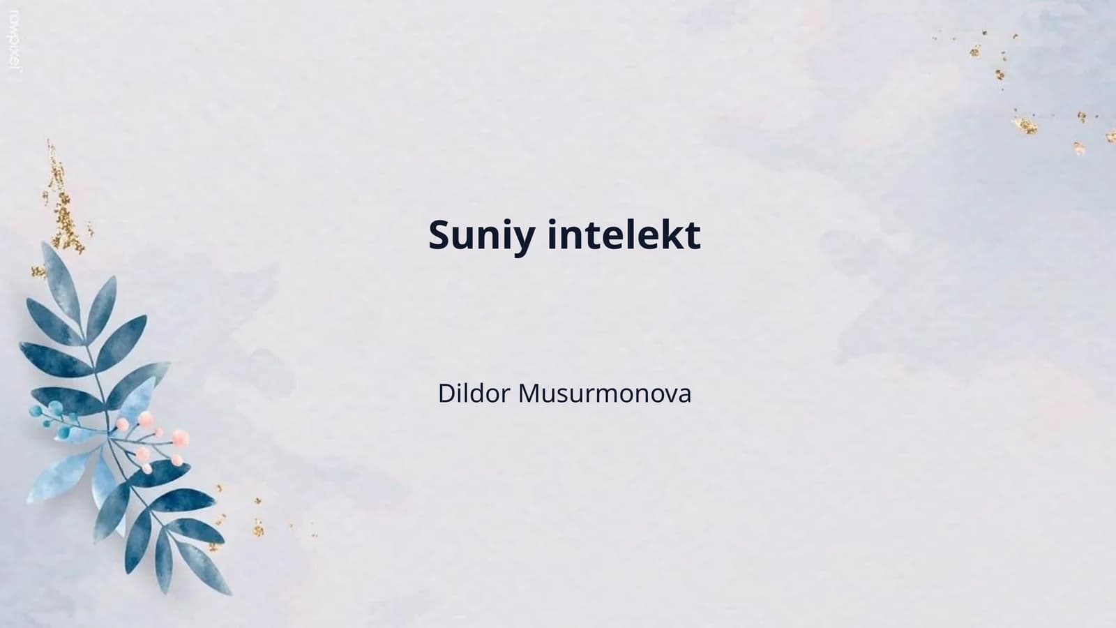 Suniy intelekt