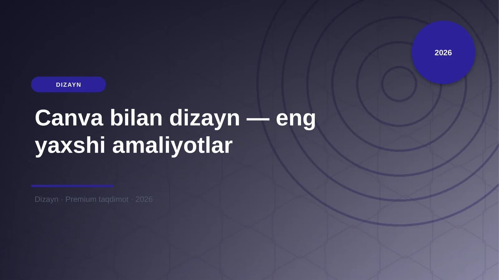 Canva bilan dizayn — eng yaxshi amaliyotlar