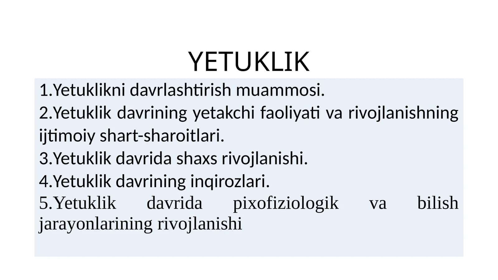 Yetuklik