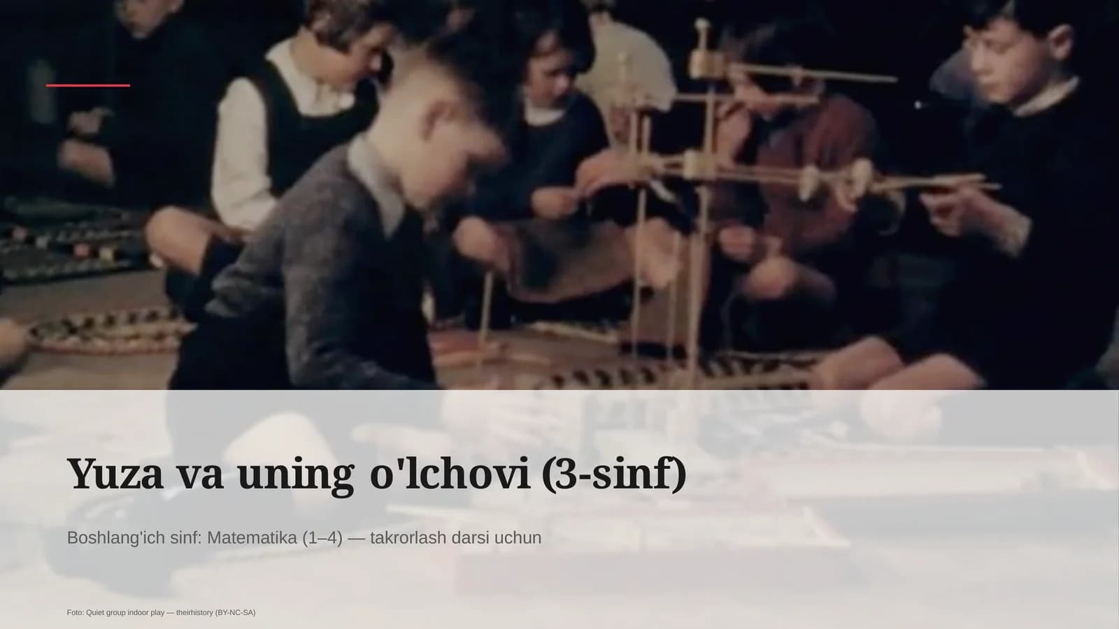 Yuza va uning o'lchovi (3-sinf)