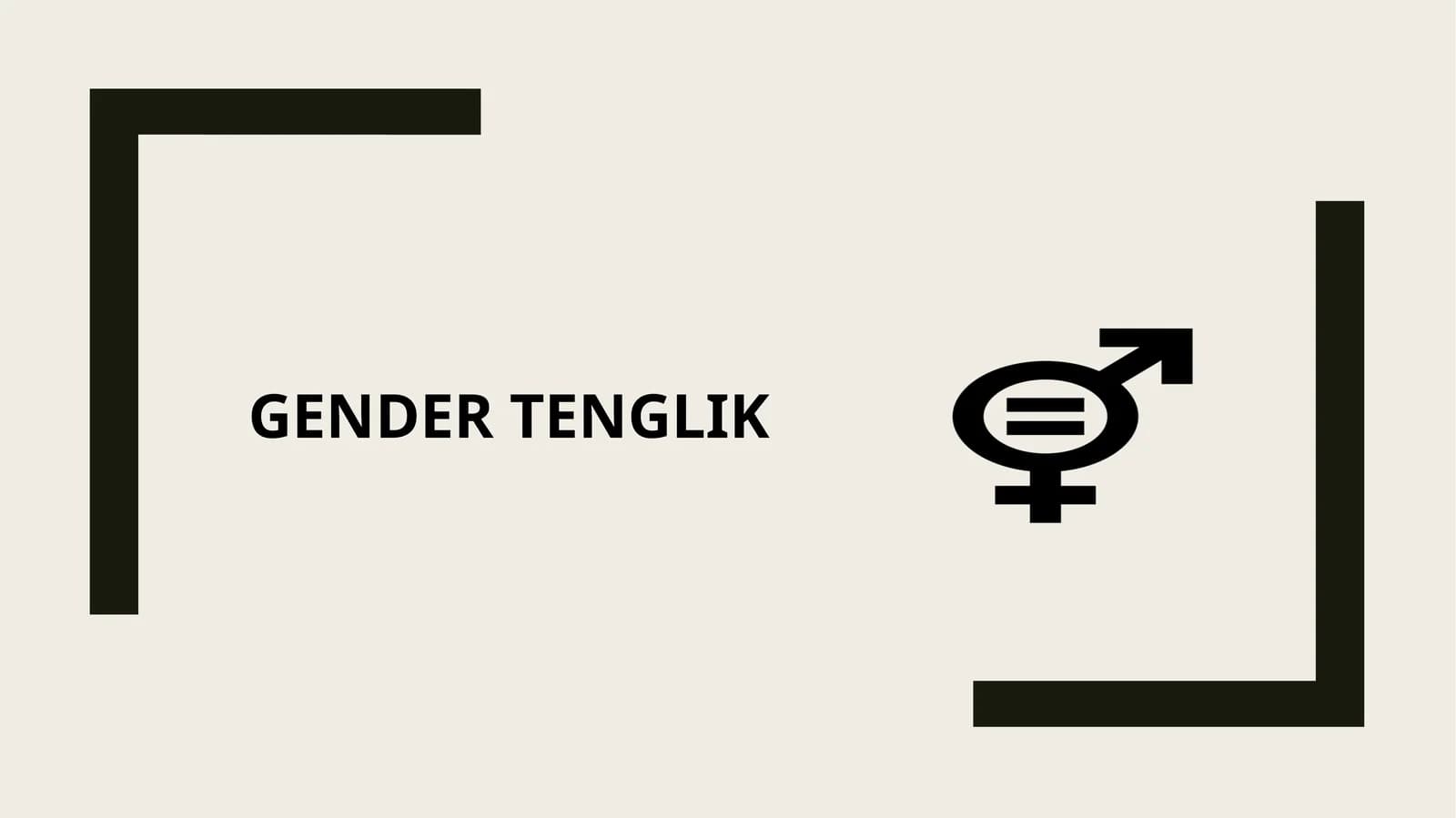 Gender tenglik