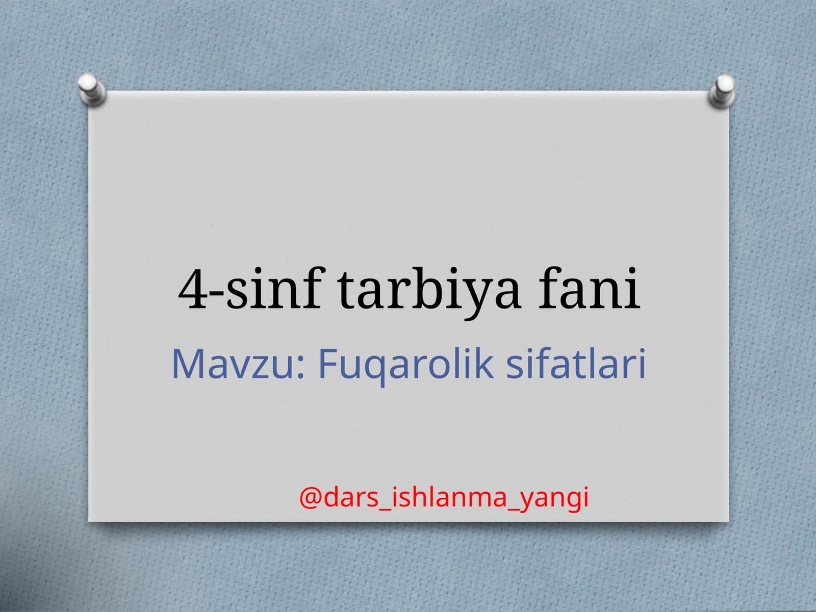 Fuqarolik  sifatlari
